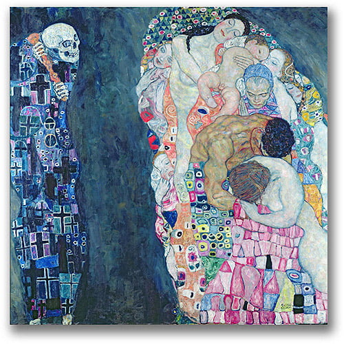 Death and Life CANVAS WALL ART PICTURE PRINT PAINTING Gustav Klimt